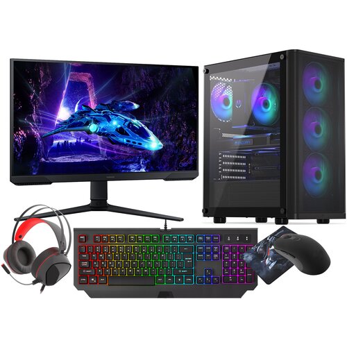VIST Gaming Set Ryzen 7 5700X RTX 5060 32GB SSD 1TB W11 WIFI LCD 24", (5000009608) Cene