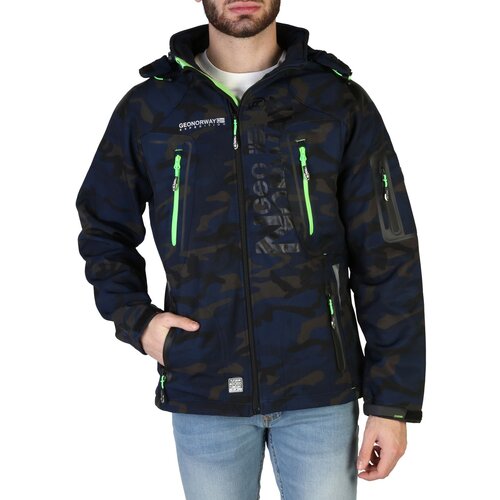 Geographical Norway mu&amp;scaron;ka jakna Techno-camo man blue-green Slike