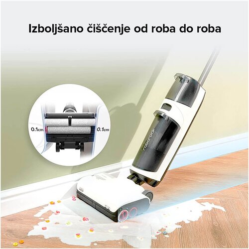 Roborock &amp;Scaron;tapni usisivač 5u1 akumulatorski, 260W, 4000 mAh, Bijeli Slike