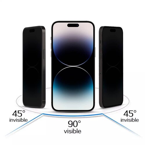  Kaljeno staklo Tel Protect 10X Privacy Titanium za Samsung Galaxy S26 (s otključavanjem otiskom prsta) Slike