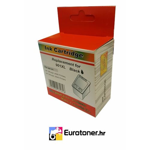 Eurotoner Tinta Zamjenska za HP 901XL - CC654AE - BK Slike