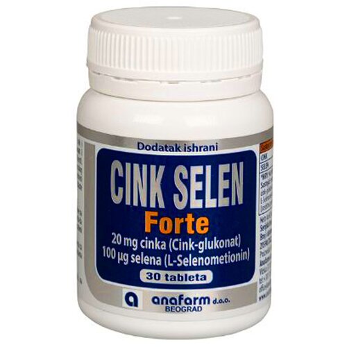 Anafarm Cink - selen Forte, 30 tableta Slike