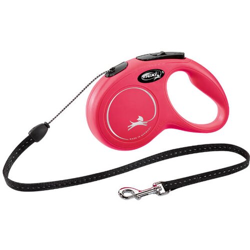 Flexi povodec Classic S, vrvica - 5 m (različne barve) rdeča Cene