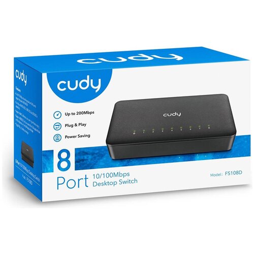 Cudy FS108D 10/100 Mbps 8 portni svič Slike