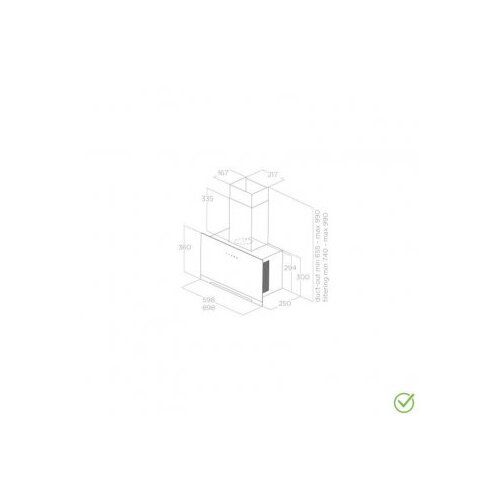 Elica aplomb BL/A/60 dekorativni zidni aspirator Cene