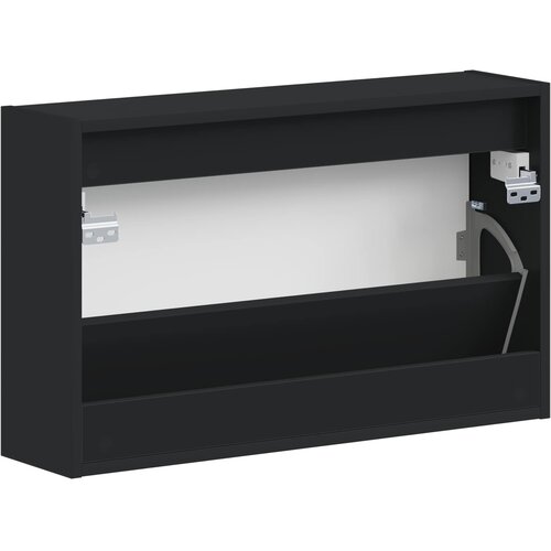  Ormar za cipele na zidu ARNHEM 71 x 17 x 43 cm Crna Slike