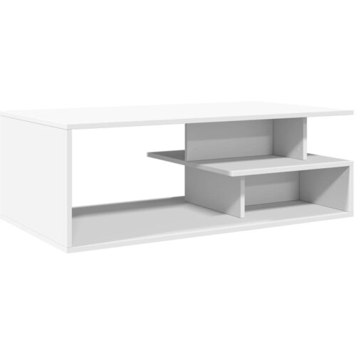 Maison Chic Klubska mizica - kavna mizica - Nizka mizica bela 102x55x35 cm inženirski les, (21754353) Slike