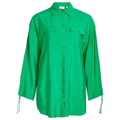Vila Topi & Bluze Klaria Oversize Shirt L/S - Bright Green Zelena Cene