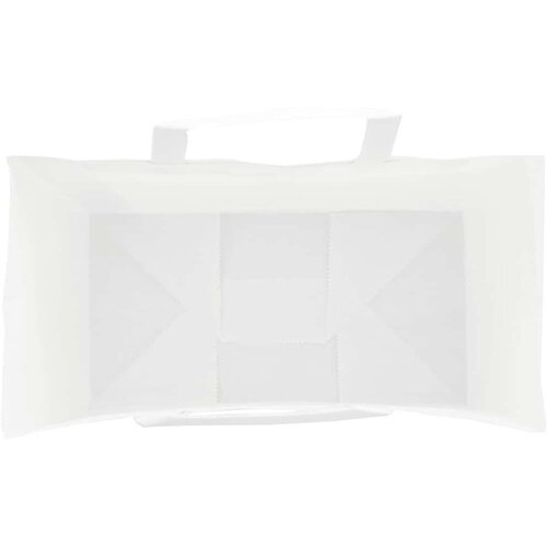  Papirnate vrećice 250 kom s ručkama bijele 21x11x36 cm Slike