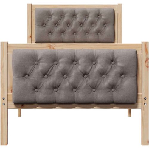  Okvir za krevet Sivo-smeđa 80 x 200 cm tkanina Slike