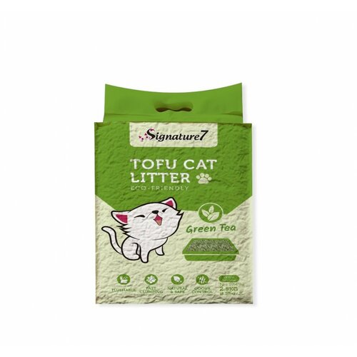 Bentas Signature7 posip za mačke - green tea tofu 7l Cene
