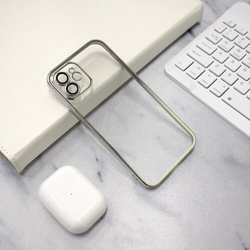 Ultra thin plating maskica za iPhone 15 Pro Srebrna Slike