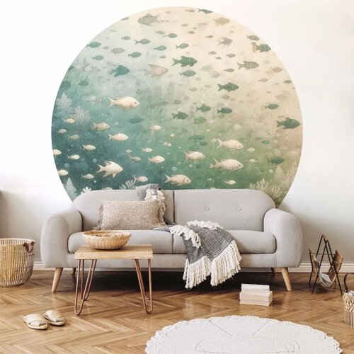  Okrugla fototapeta - The marine world 280x280 Cijene