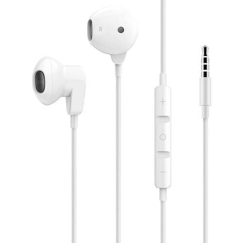 LINQ Žične slu&amp;scaron;alke s 3,5 mm mikrofonom za telefoniranje, Bela, (5000073550) Slike