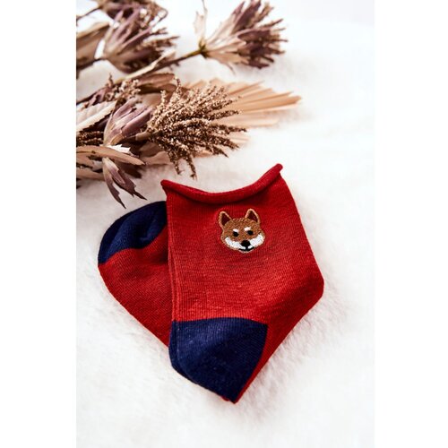 Kesi Children&amp;#039;s Pressless Socks Fox Red Slike