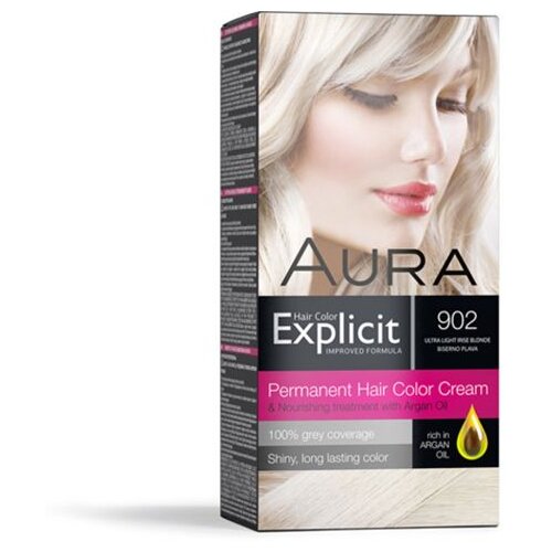 Aura EKSPLICITNA BOJA KOSE 902 NOVA biserno plava Cijene