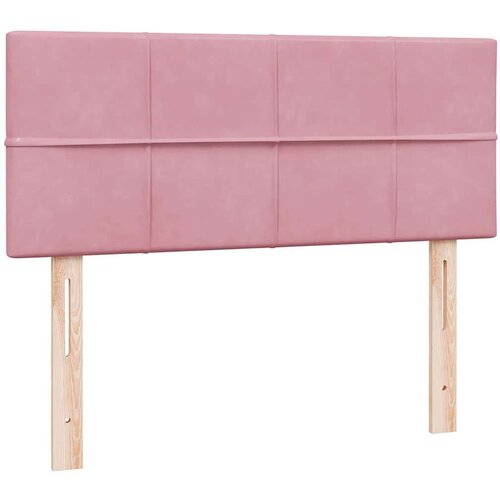Box Spring krevet s madracem ružičasti 120x220 cm samt Slike