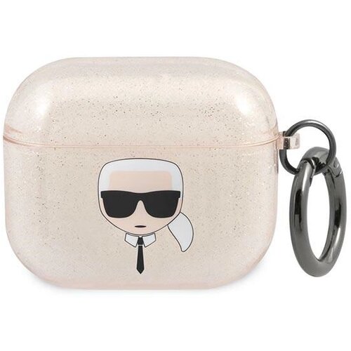 Karl Lagerfeld ETUI Z BLEŠČICAMI KARL'S HEAD ETUI ZA AIRPODS 3 CASE ZLAT, (22006238) Cene