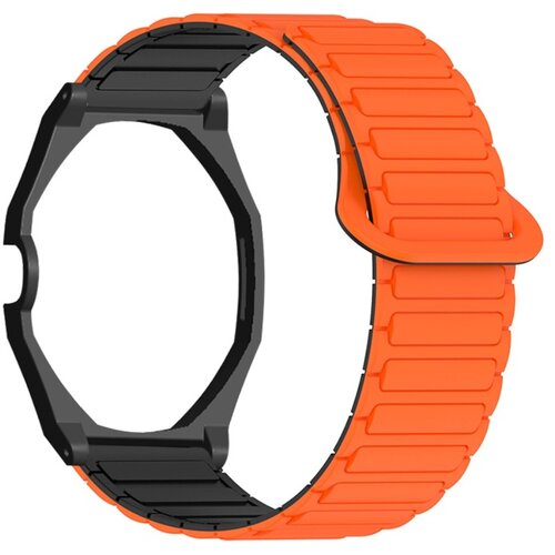 INF Silikonski pa&scaron;ček, združljiv z AP x Swatch, magnetni I-nosilec 14-21cm Black Orange, (5000369120) Cene