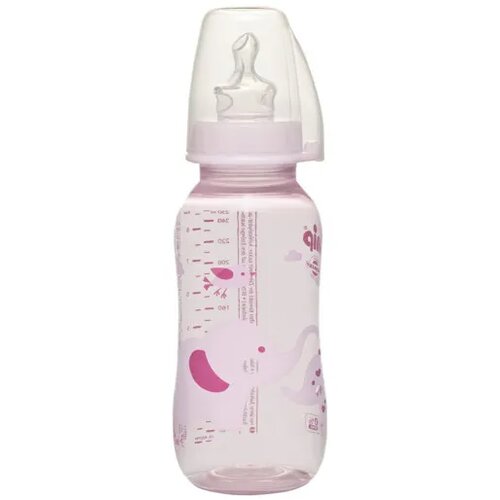 Nip pp flašica trendy girl 250ml sa silikonskom cuclom za mlijeko 0-6 Cijene