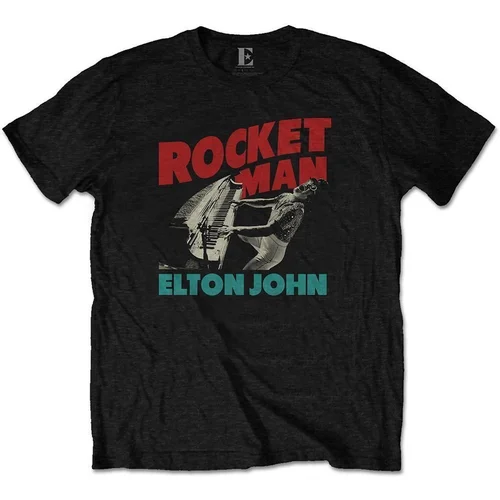 Elton John majica Rocketman Piano M Črna