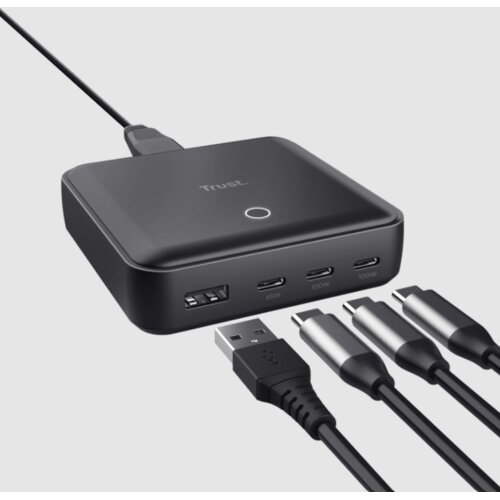 Trust Maxo 100W 4-port USBdesktop punjač, 3 USB-C porta,1 USB-A port Cene