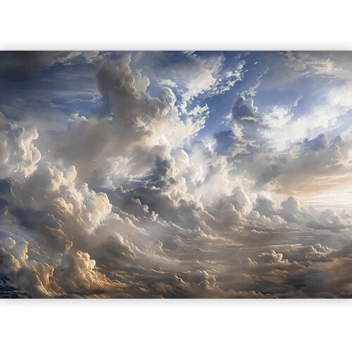  Foto tapeta - Golden Reflections on Clouds Foretelling Dusk 245x175 Slike