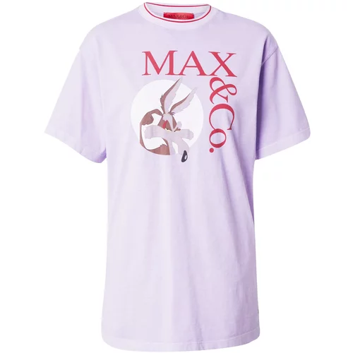 Max&co. Majica 'IZZY' rjava / majnica / rdeča / črna