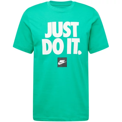 Nike Sportswear Majica zelena / črna / off-bela