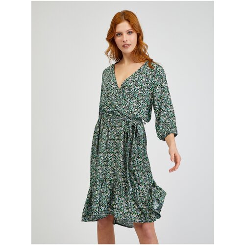 Orsay Green Dress for Women with Tie - Ladies Slike