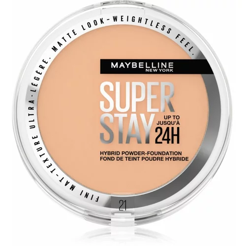 Maybelline SuperStay® 24H Hybrid Powder-Foundation mat puder v prahu 9 g odtenek 21