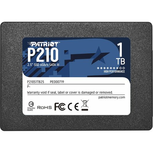 Patriot 2.5 SATA3 1TB P210 520MBs/430MBs P210S1TB25 ssd hard disk Cene
