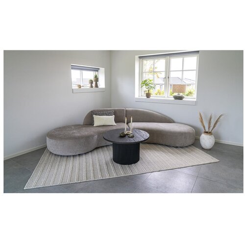 House Nordic Temno rjava okrogla mizica v topolovem dekorju &amp;oslash; 80 cm Boavista &amp;ndash; Slike