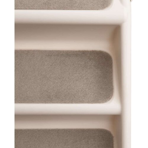 VidaXL Zložljive stopnice za pse krem 62x40x49,5 cm Slike