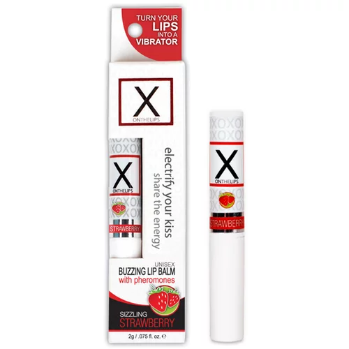Sensuva Balzam za usne X On The Lips - Strawberry, 2 g