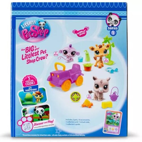 LITTLEST PET SHOP littlest pet shop: set figuric, serija 1 - 3 kosi - safari Slike