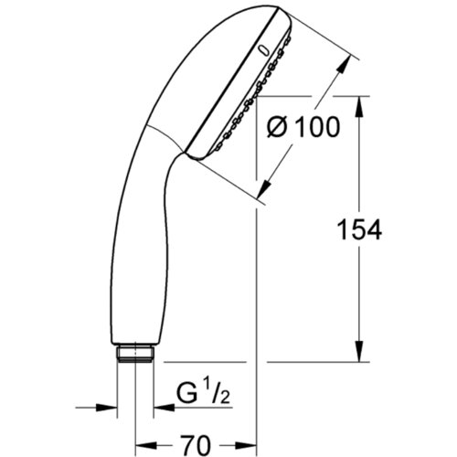 Grohe Tempesta 100 TU&amp;Scaron; RUCICA 2 FUNKCIJE 27597001 Slike
