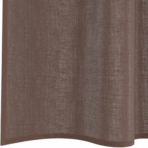 Voile zavjese s džepovima za &amp;scaron;ipke 2 kom smeđe Smeđa 140 x 175 cm Slike