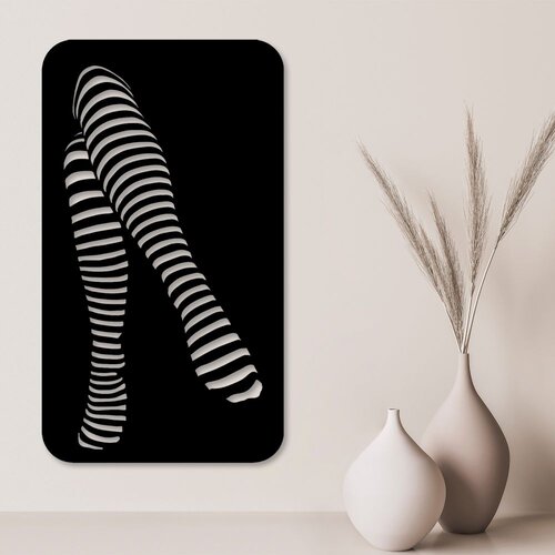 Wallity Zidna dekoracija Cross One'S Legs, 40x1.5x70 cm, 1.2 mm, Crna Cene