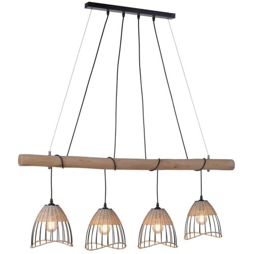 LEUCHTEN DIREKT 11156-79 - Luster na sajli REED 4xE27/60W/230V Cene