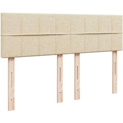 VidaXL otomanski krevet s madracem krem 140x200 cm tkanine Slike