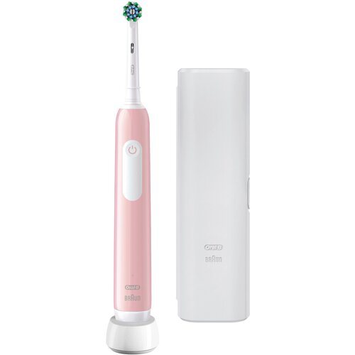 Oral-b Pro 1 Cross Action Pink z etuijem za potovanje, elektricna zobna &amp;scaron;cetka Slike
