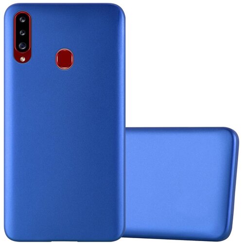 Cadorabo Case, združljiv s Samsungom v kovinsko modri - za&scaron;čitni pokrov, narejen iz fleksibilnega silikona TPU, (20589799) Cene