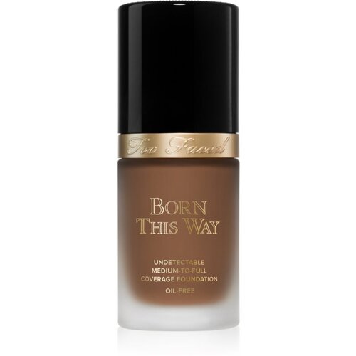 Too Faced Born This Way Flawless Coverage Natural Finish Foundation puder s visokim prekrivanjem za prirodan izgled nijansa Chai 30 ml Slike