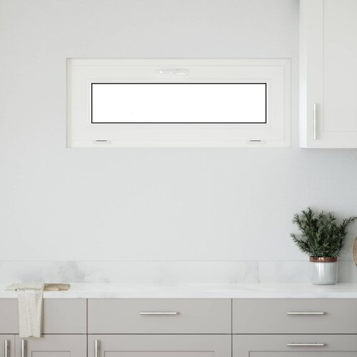  Prozor za podrum RISOR 110 x 40 cm PVC i staklo Bijela Cijene
