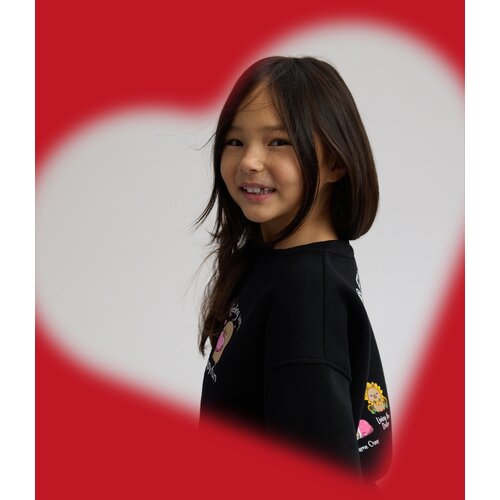 Reserved GIRLS` JOGGING TOP - crno Slike