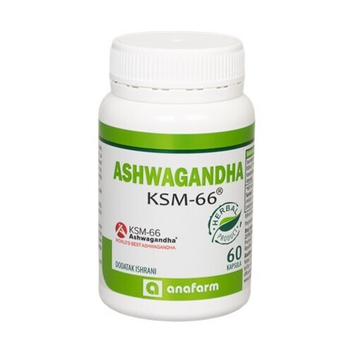 Anafarm Ashwagandha KSM-66, 60 kapsula Cene