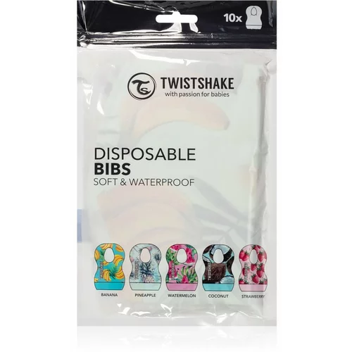 Twistshake Disposable Bibs slinček za enkratno uporabo 10 kos