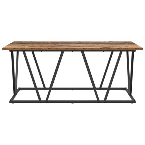  Stolić za kavu od starog drveta 100x50x40 cm - kvalitetna drvena i metalna konstrukcija Slike