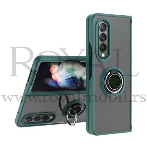  futrola pvc matte sa magnetom za samsung galaxy z fold 4 maslinasto zelena Slike